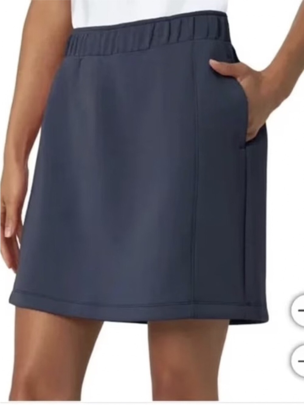 NWT Mondetta Women's High Rise Comfort Stretch
Walking Skort, Navy Blue, Size XL
